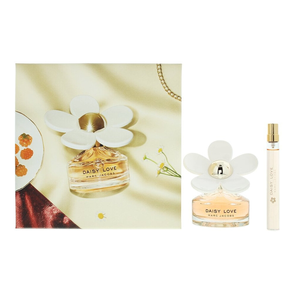 Marc Jacobs Daisy Love 2 Piece Gift Set: 50ml EDT Spray - EDT 10ml