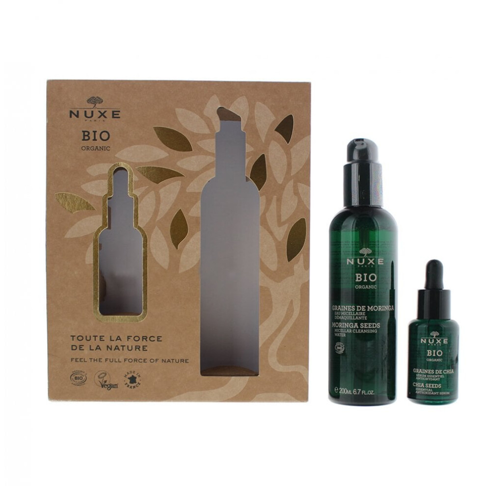 Nuxe Bio Organic Gift Set Serum 30Ml + Micellar Cleansing Water 200Ml