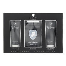 Tonino Lamborghini Mitico Gift Set: 125ml EDT, 100ml Shower Gel, 100ml Aftershave Balm – Luxurious Fragrance Trio