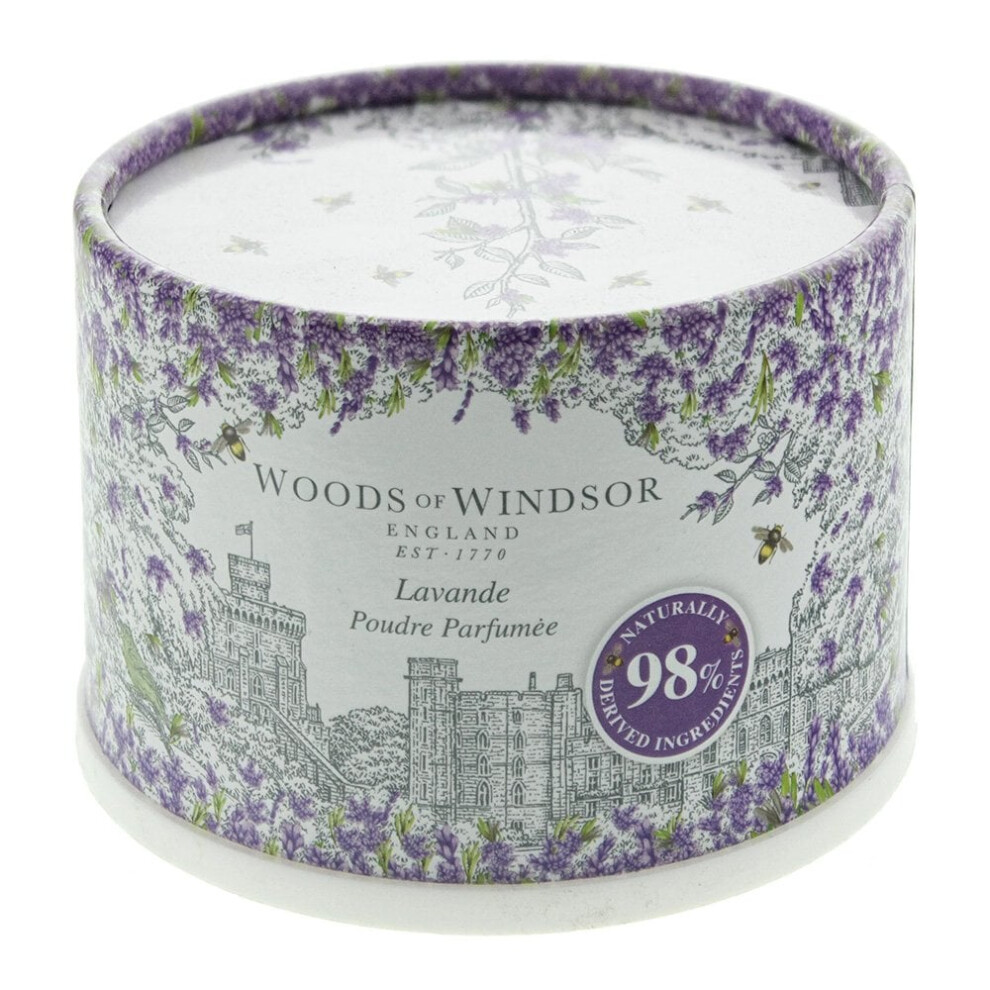 Yardley Woods Of Windsor Lavender Perfumed Talcum Powder Floral Dusting Powder With Body Puff Scented Powder For Women To Help With Odor Control And Ch