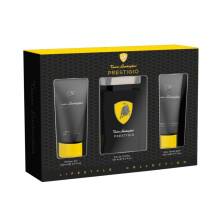 Lamborghini Prestigio Gift Set 125ml EDT Spray + 100ml Shower Gel + 100ml Aftershave Balm