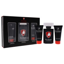 Lamborghini Classico Gift Set - 125ml EDT, 100ml Aftershave Balm & 100ml Shower Gel - Luxury Men Fragrance Trio