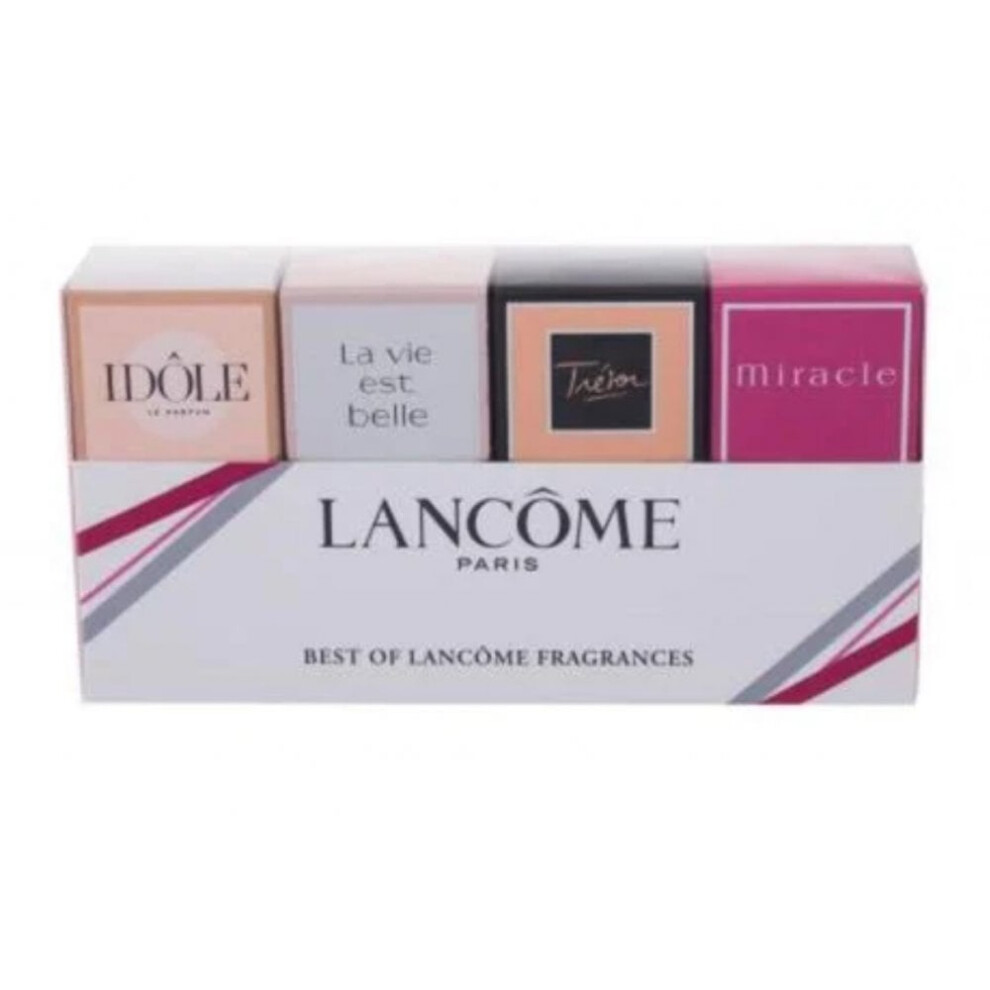 Lancome Best of Lancome Minuature Fragrances Gift Set 5ml EDP Idole + 4ml EDP La Vie Est Belle + 7.5ml EDP Tresor + 5ml EDP Miracle