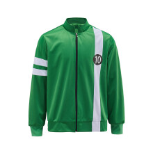 (Ben10 Jacket, XL) Ben10 Zip-Up Hoodie Jacket Men's Cosplay Anime Outfit Retro Style Role Play Costume
