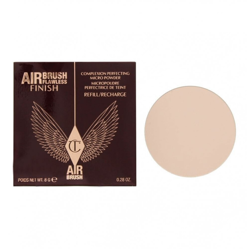 Charlotte Tilbury Airbrush Flawless Finish Illuminating Compact Powder Refill Shade 1 Fair 8 G - Image 4