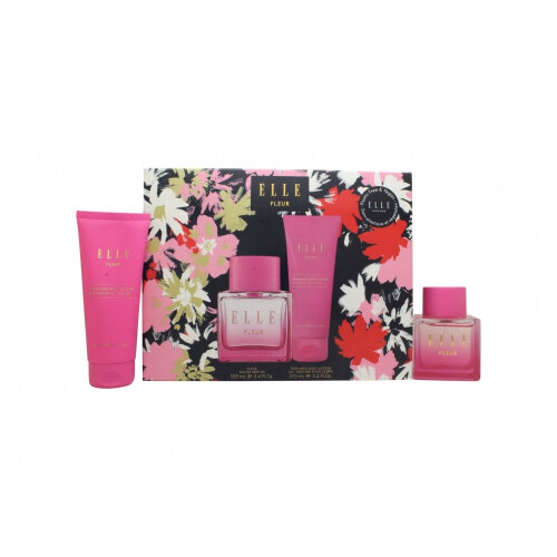 Elle Fleur Gift Set 100ml EDP Spray + 100ml Body Lotion