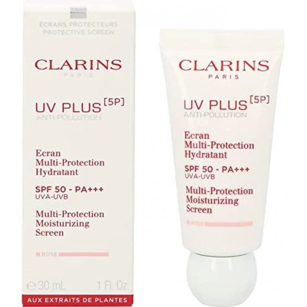 Clarins UV Plus Anti-Pollution Day Screen Multi-Protection Rose 30ml
