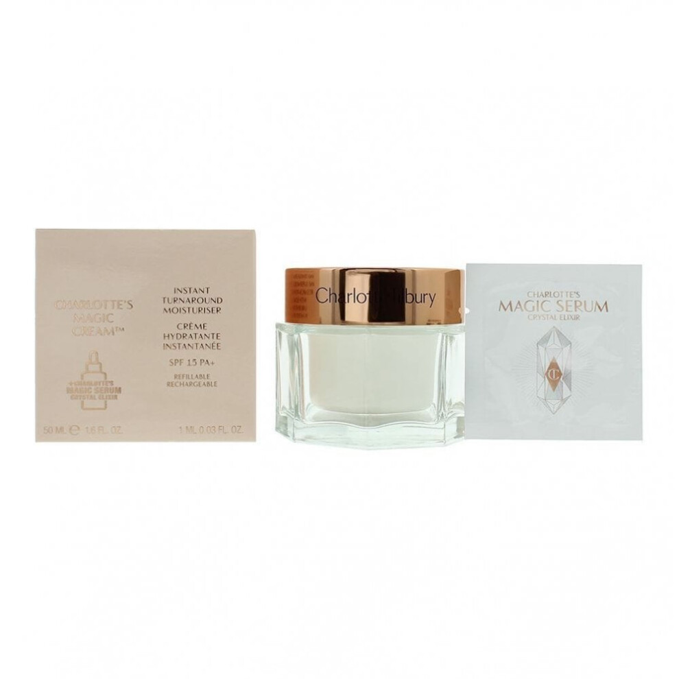 Charlotte Tilbury Charlotte'S Magic Cream 50ml + 1Ml Magic Serum Crystal Elixir