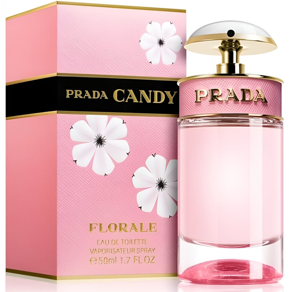 Prada Candy Florale 50ml EDT Spray - Delicate Floral-Gourmand Fragrance for Women