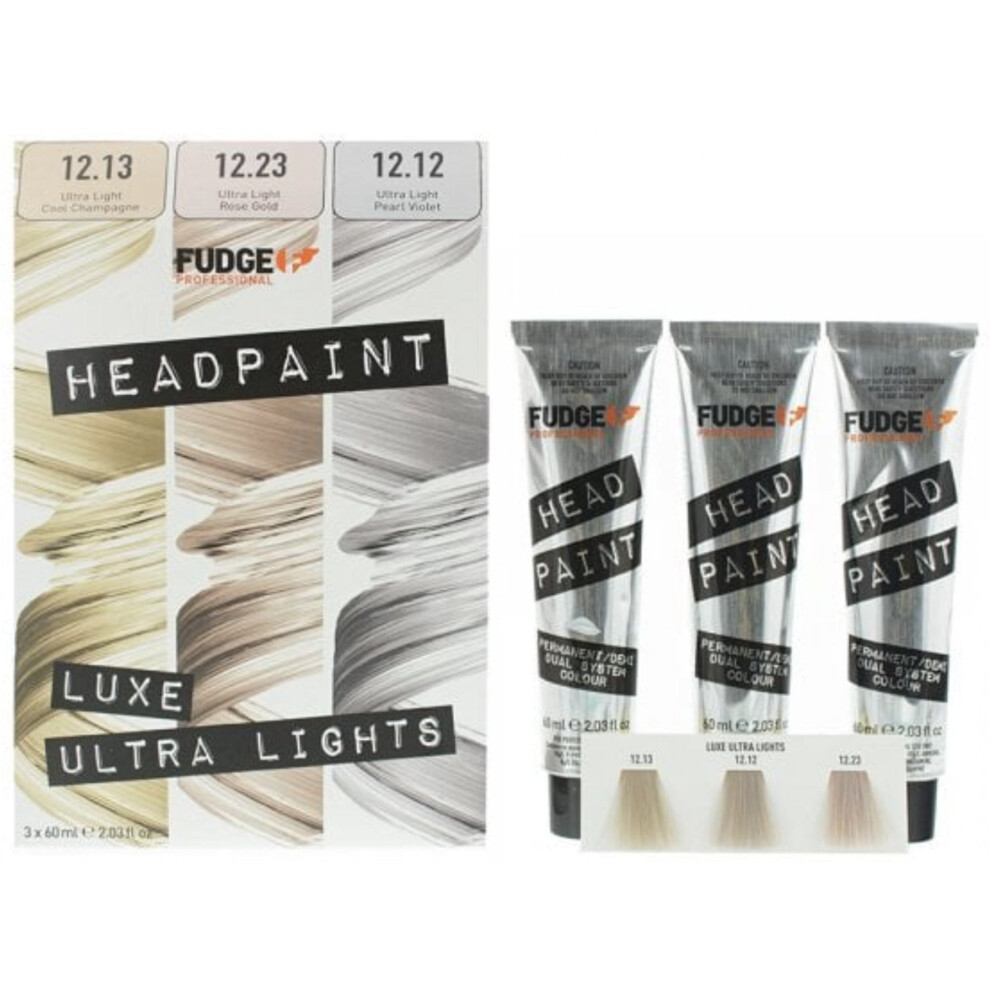 Fudge Professional Head Paint High Lift Trio Kit 3 X 60ml 12.13/ 12.23/ 12.12