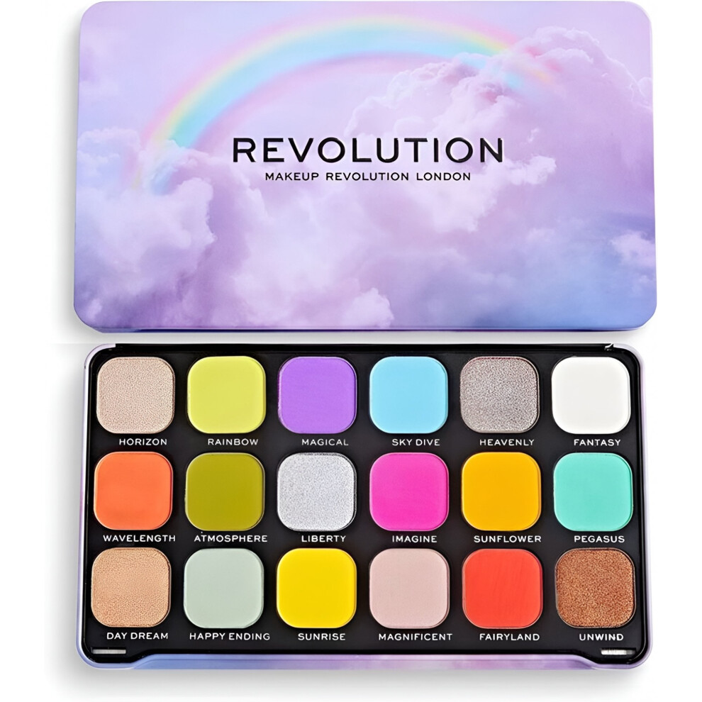 Revolution Multicoloured Makeup Rainbow Eye Shadow Palette