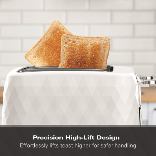 Hamilton Beach Hamilton Beach, Diamond Toaster, 4 Slice, White, HBT3221W 2