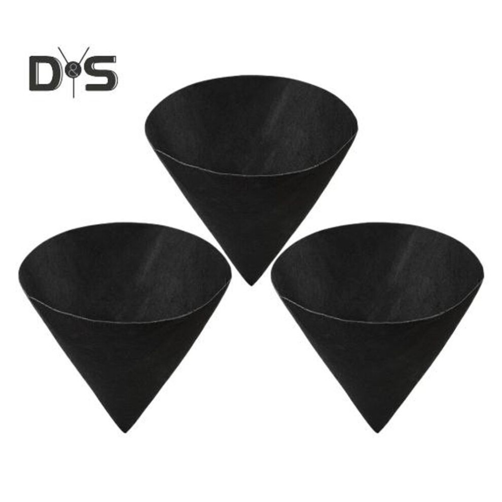 (as the picture, S) 3 Pcs Cone Shaped Liners For Flower Basket Plant Basket Inserts Black Felt Liners Replacement Planter Liners For Hanging Flower Baskets Outdoor