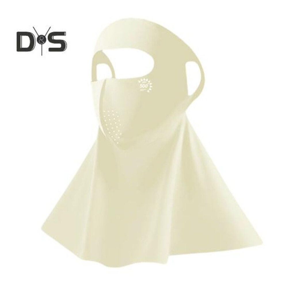 (apricot) Sunscreen Face Guard Full Coverage 3D Design Breathable All-season Face Protection Cover for Winter Outdoor Cycling