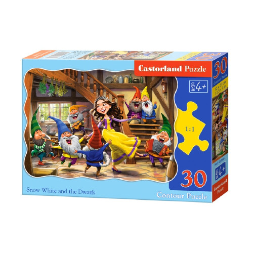 CSB03754 - Castorland Jigsaw Classic 30 pc - Snow White & 7 Dwarfs