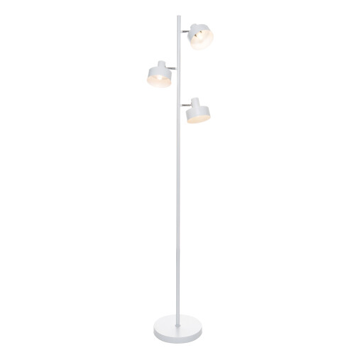 Litecraft Alyssa Task Floor Lamp 3 Light - White