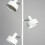 Litecraft Alyssa Task Floor Lamp 3 Light - White 6