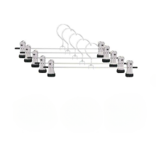 (40Pcs) Metal Clip Coat Hangers Clothes Closet Pant Trousers Skirt Rack Multi