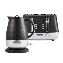 Morphy Richards Cassini Kettle & Toaster Set Moonless Night Black