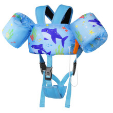 Vest de natacin de Moko Nios Nios Flotadores de la banda de brazo con la chaqueta de natacin ajustable Flotacin Flotacin Agua Aprendizaje Apren