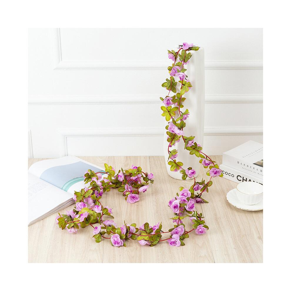 (Purple) Artificial Peony Flower Vine Garlands For Event Decor Photography And Props Purple