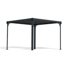 Milano 3000 Garden Gazebo - Polycarbonate - L309 x W309 x H225 - Grey