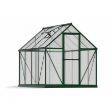 Greenhouse Mythos 6 x 8 - Polycarbonate - L247 x W185 x H208 cm - Green