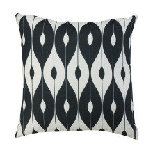 Scatter Cushion 18x18 Pattern Outdoor Garden Furniture Cushion (Pack of 4) - L46 x W46 cm - Black