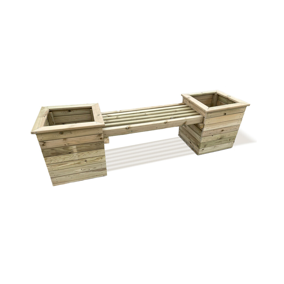 Planter Bench - Timber - L51 x W194 x H55 cm - Minimal Assembly Required-image-OPC-PH92RCQ-NEW