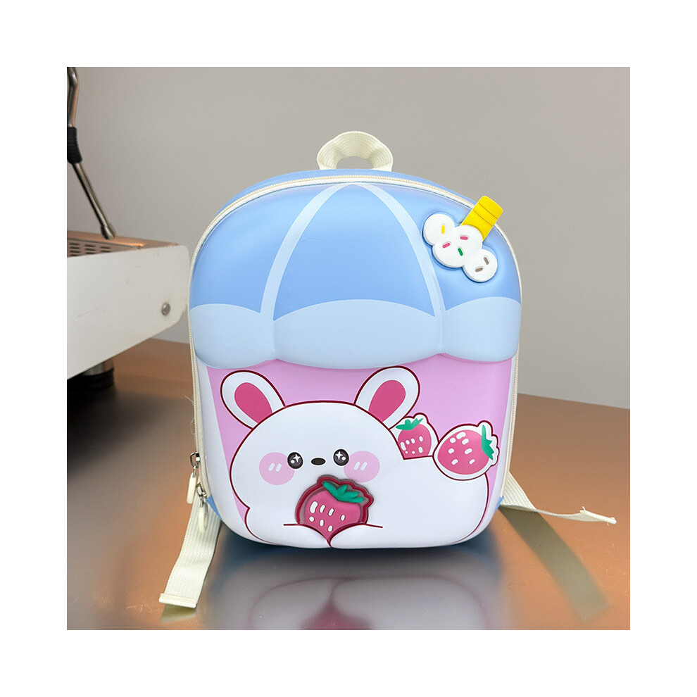 (Blue) Childrens Backpack Rabbit Cartoon Bag Zipper Style Strap Adjustable Shoulder-image-OPC-PH92RKF-NEW