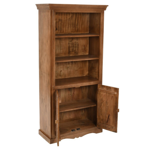 Artwork Large Bookcase - Solid Mango Wood - L45 x W85 x H175 cm 2