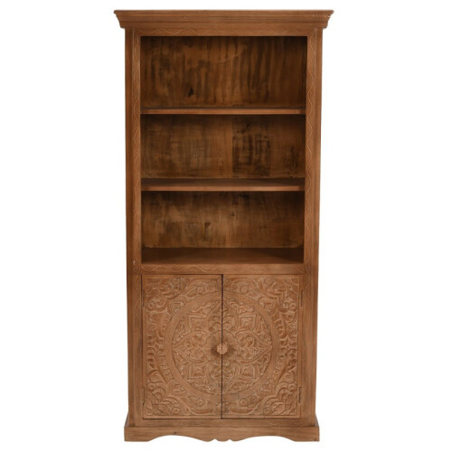 Artwork Large Bookcase - Solid Mango Wood - L45 x W85 x H175 cm 1