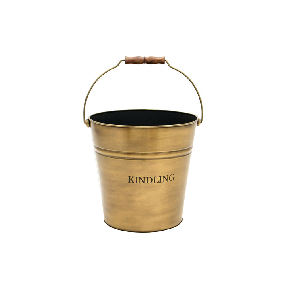 Kindling Bucket - Iron - L33 x W30.5 x H30.5 cm - Brass-image-OPC-PH92R8N-NEW