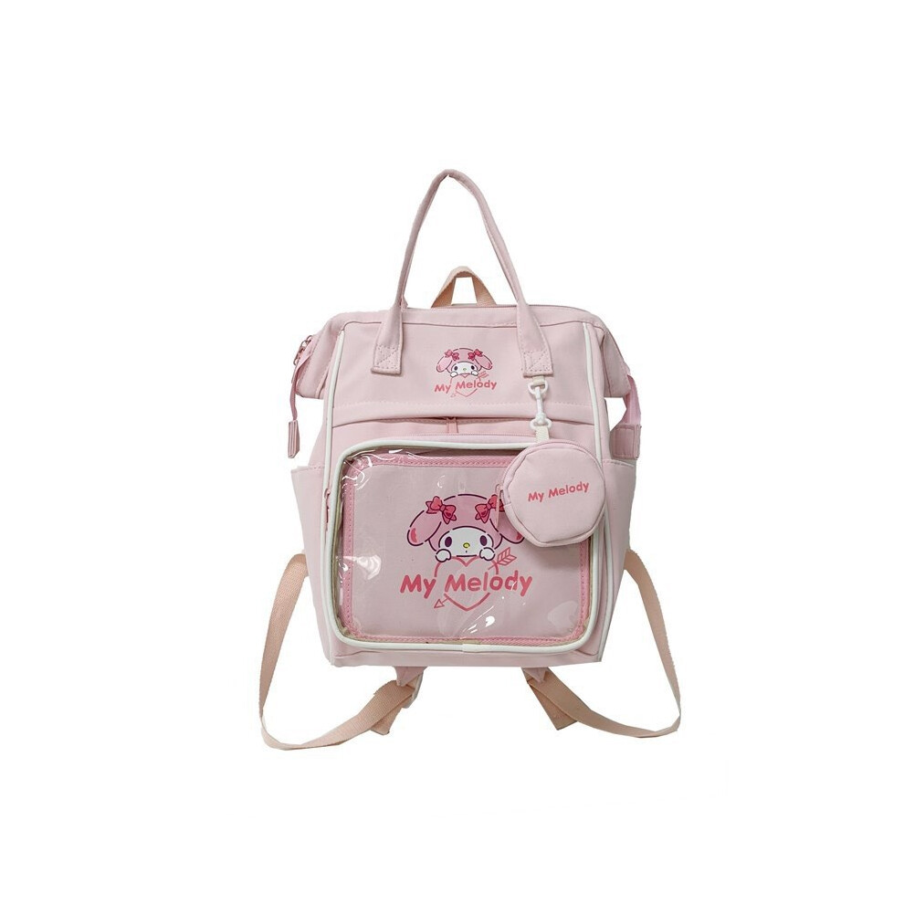 (Pink) Sanrio Hello Cinnamoroll Kitty Melody Cute Backpack Storage Compartment Multi-image-OPC-PH92SZ6-NEW