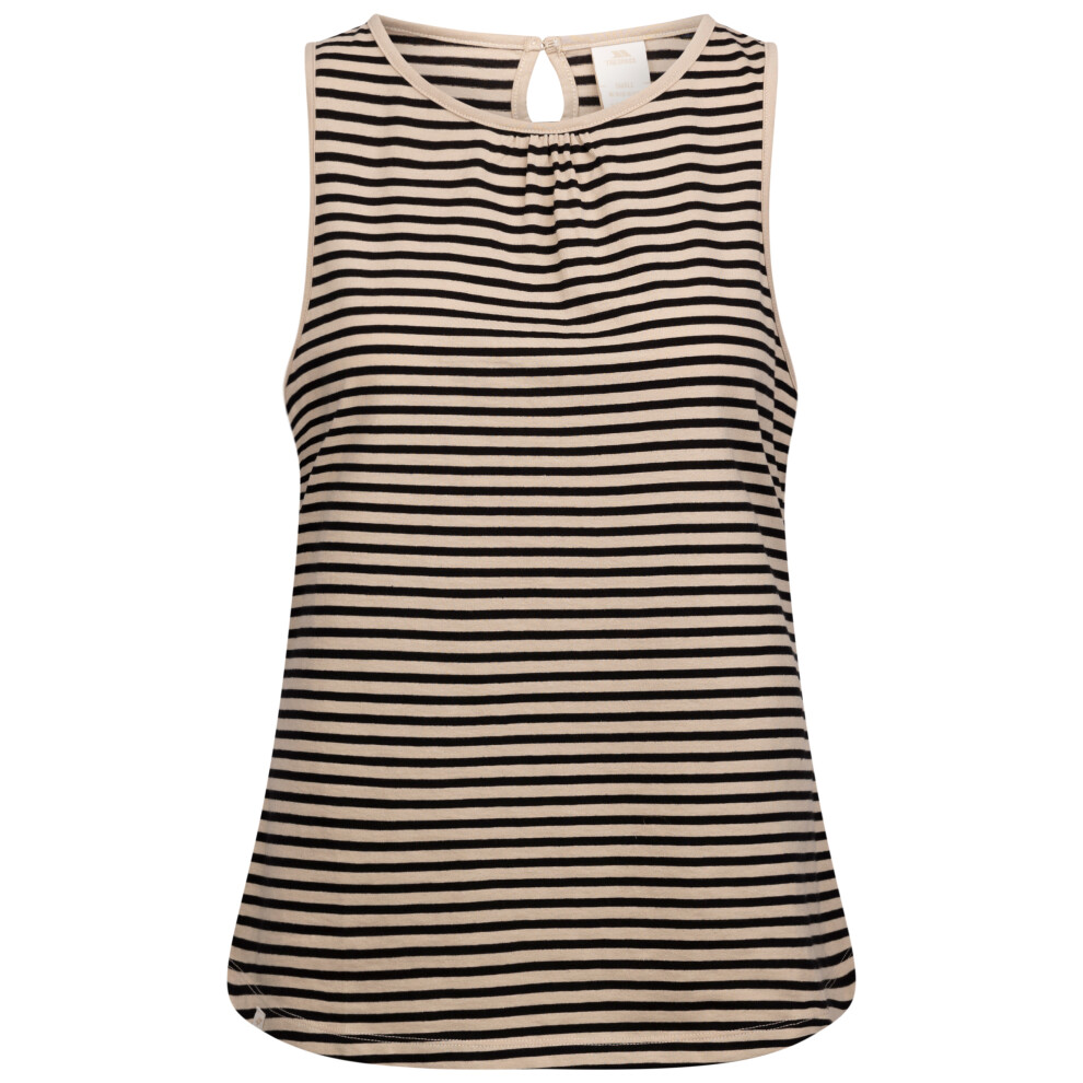 (14, Soft Stone Stripe) Trespass Womens Casual Striped Vest Top - Kelly