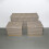 Wide Rectangle Chequered Standard Ottoman with Storage (Set of 3) - Wood 1