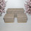 Wide Rectangle Chequered Standard Ottoman with Storage (Set of 3) - Wood 2