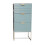3 Drawer Bedside Table - Wood - L24 x W30 x H64 cm - Green 1