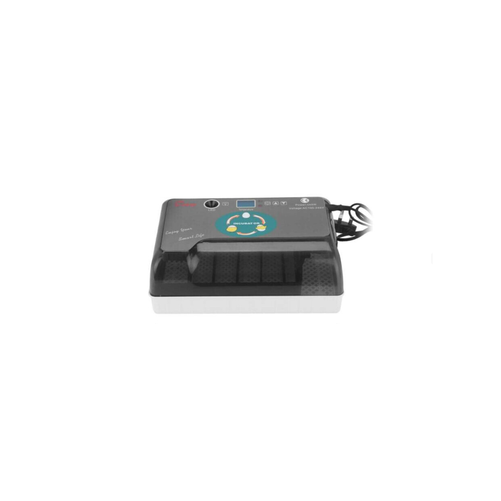 Automatic Turning Hatcher Egg Incubator 12 Eggs Poultry Hatching Black