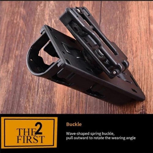 Automatic Spring Stick Waist Clip,Durable Belt Attachment Clip,Hands Free Holder 2