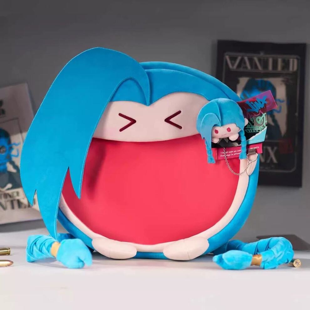 Of Arcane League Legends Jinx Plush Backpack Anime Peripheral Character Itabag