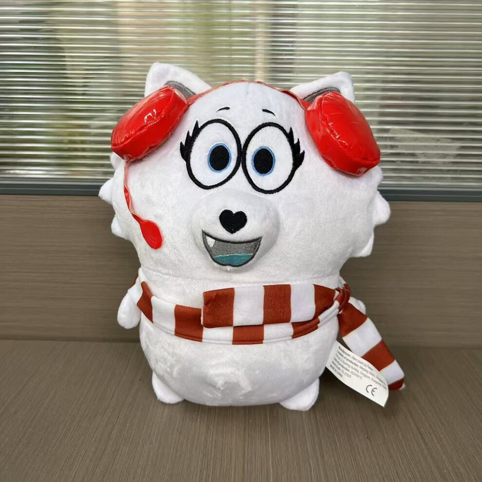 (White) Roblox Tyler And Snowi Dog Plush Toy Cartoon Stuffed Decoration Animal Doll White