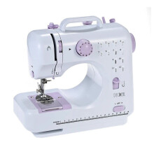 Electric Sewing Machine Portable Mini 12 Stitches Pedal Household for Beginner