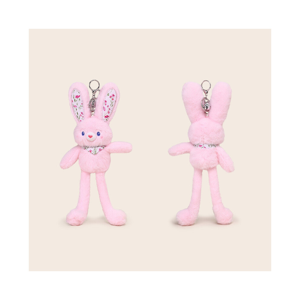 Bunny Printed Floral Plush Keychain Toy Pendant Cartoon Stuffed Doll Gift Kids-image-OPC-PH95VVB-NEW