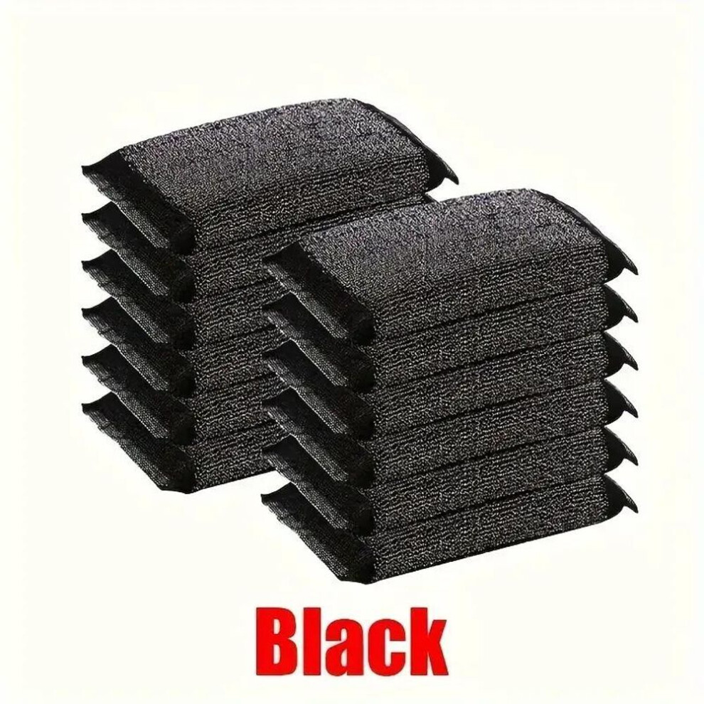 (as the picture, 12PCS) 1/6/12PCS New Magic Cleaning Cloth Thickened Double-sided Metal Steel Wire Rags Kitchen Dish Pot Washdishing Cloths Towel Clean Tools