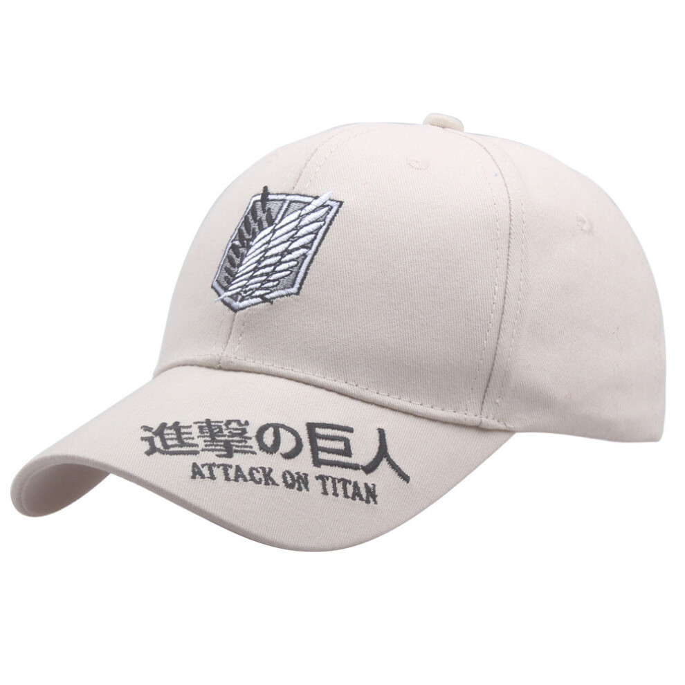 (Beige) Titan On Attack Pattern Embroidered Cap Uv Protection Activities Women Outdoor-image-OPC-PH95Z2N-NEW
