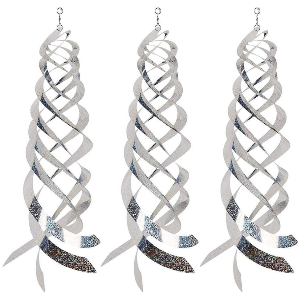 (3 packs) Keep Birds Away Scare Bird Tool Bird Deterrent Devices Spiral Reflectors Pigeon Repellent Devices