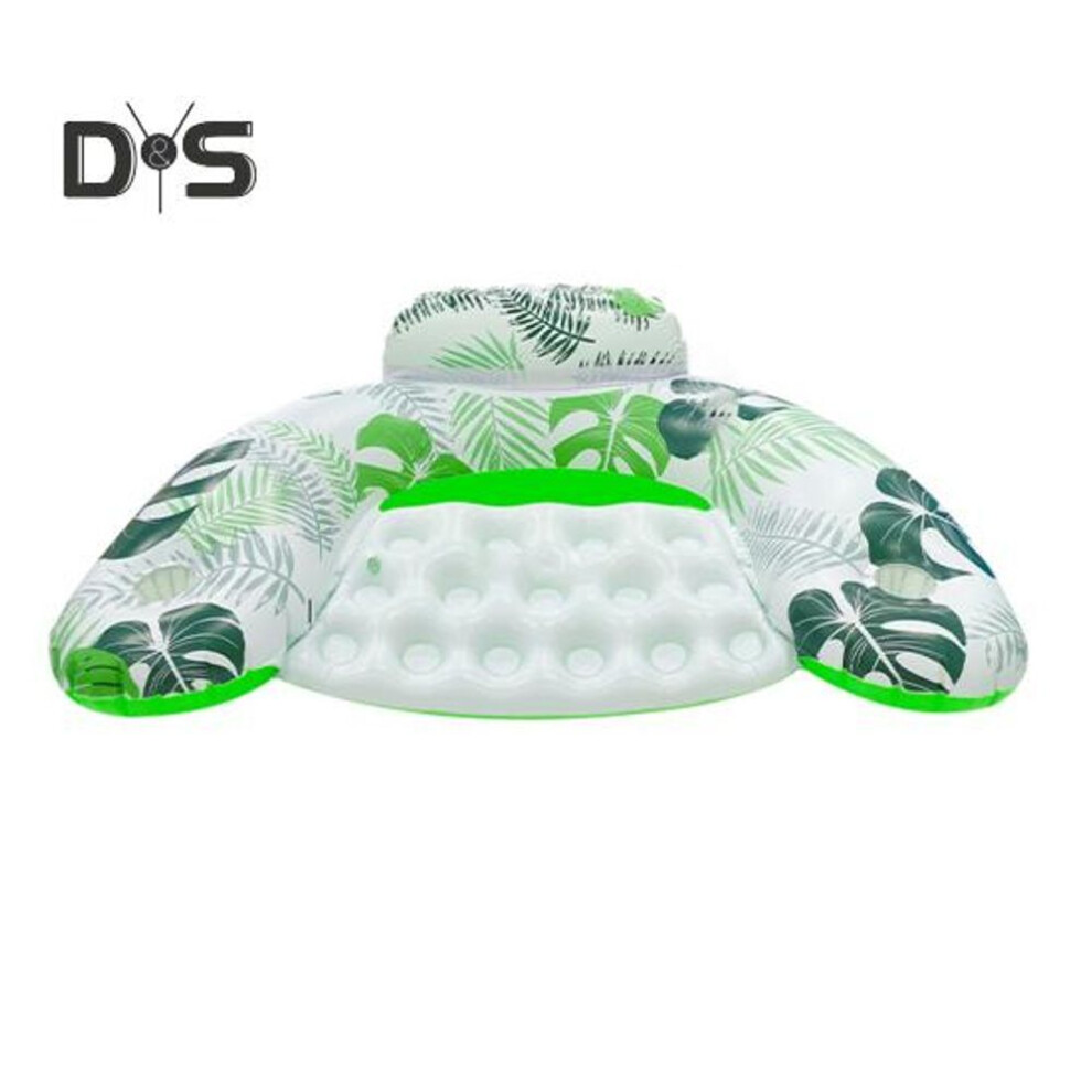 (as the picture, D) Inflatable Pool Float For Adults Pvc Pool Floating Lounge Chair With Cup Holder Summer Beach Pool Lounger For Party Water Fun