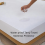 (Single: 90 x 190 cm) White Waterproof Mattress Protector Terry Towel 11