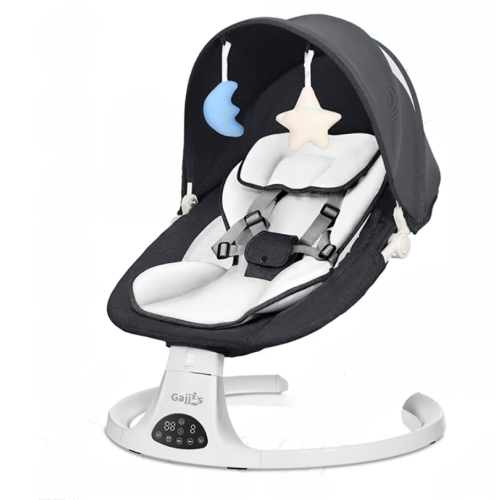 (Black) FK Sports Baby Bouncer Electric Swing Chair
